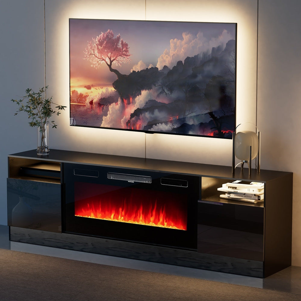 Modern High Gloss TV Stand with 36