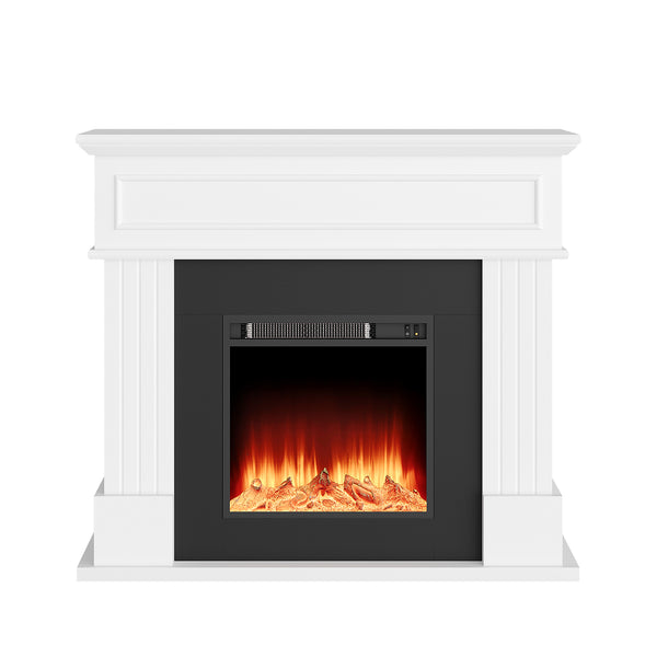 43" Fireplace TV Stand with Mantel & Heater for Living Room, Bedroom